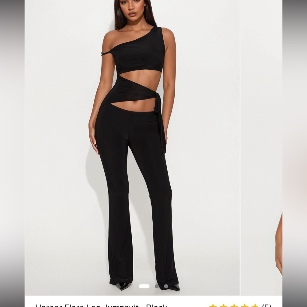 Harper Black Wrap Detail Jumpsuit